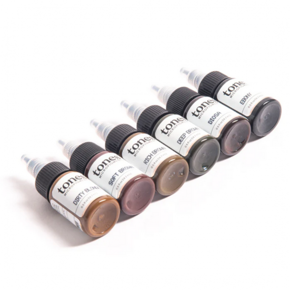 BROW ESSENTIALS SET - Tones Micropigments - 6ud. de 15ml