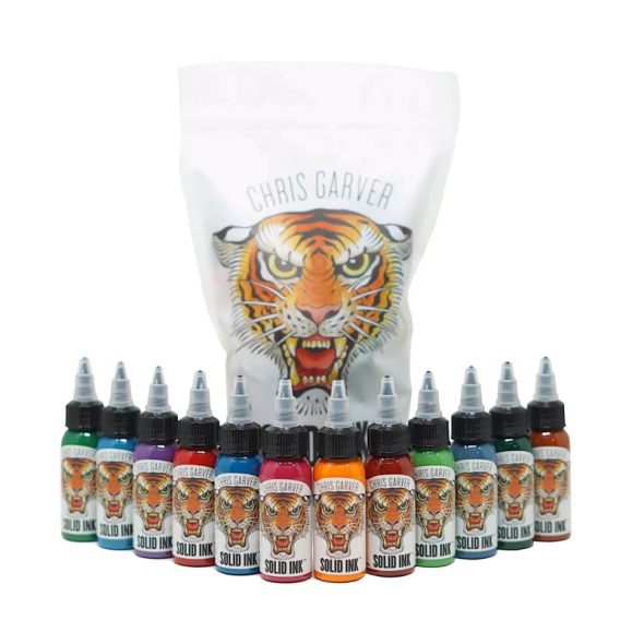 SET CHRIS GARVER - Solid Ink - 12ud. de 30ml