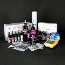 KIT ARTS PEN 3 CON BATERIA Y FUENTE VIOLETA PRO-ARTS TATTOO SUPPLIES