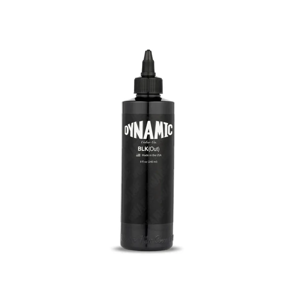 Dynamic BLKout Tattoo Ink - 8 oz. Bottle Pro-Arts Tattoo Supplies