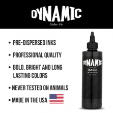 Dynamic BLKout Tattoo Ink - 8 oz. Bottle 4 Pro-Arts Tattoo Supplies