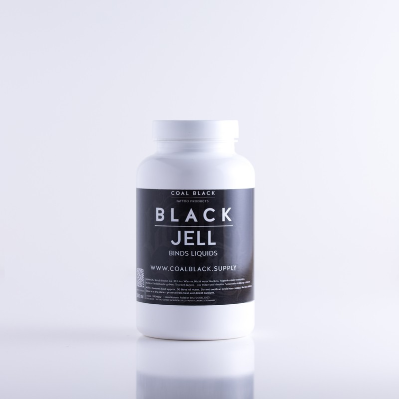 Black Jell - Coal Black - 300g Pro-Arts Tattoo Supplies